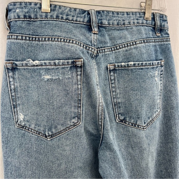Vervet high waisted, distressed, cropped jeans. - Picture 6 of 8